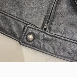 Danier Black Leather Bomber Jacket